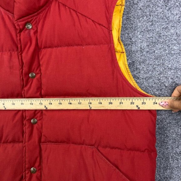 Vintage Eddie Bauer Puffer Vest Goose Down Filled Insulated Travel Men L - Picture 5 of 8